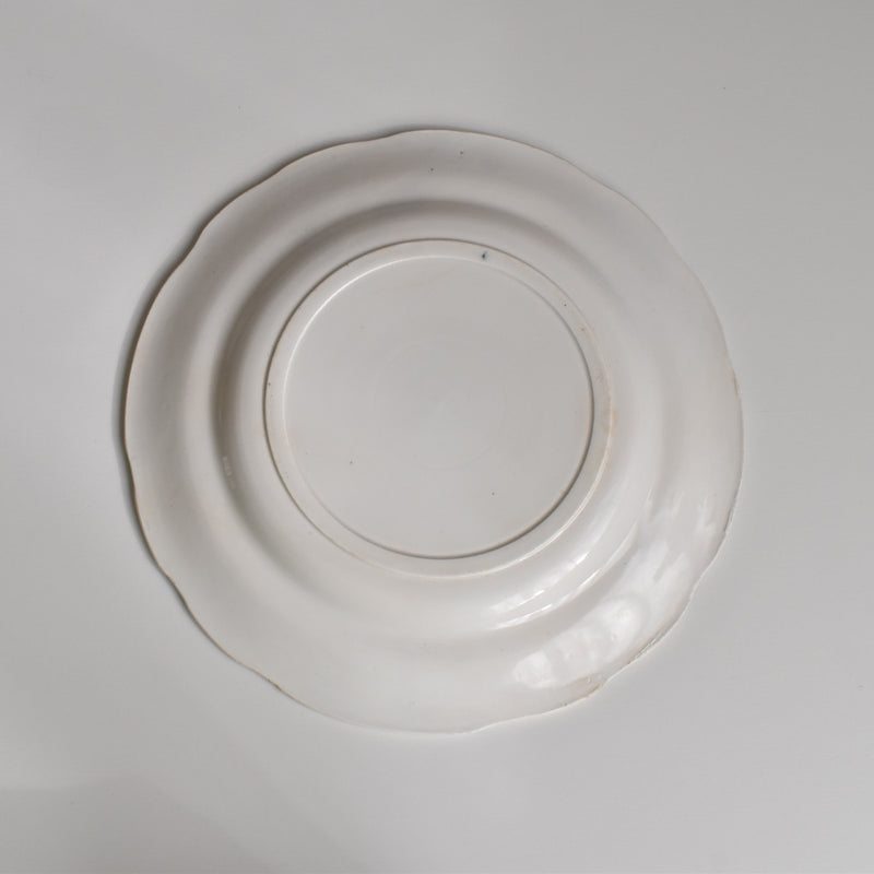 Antique Dessert Plate, Clairefontaine Tableaux Rustiques 1. La Lessive