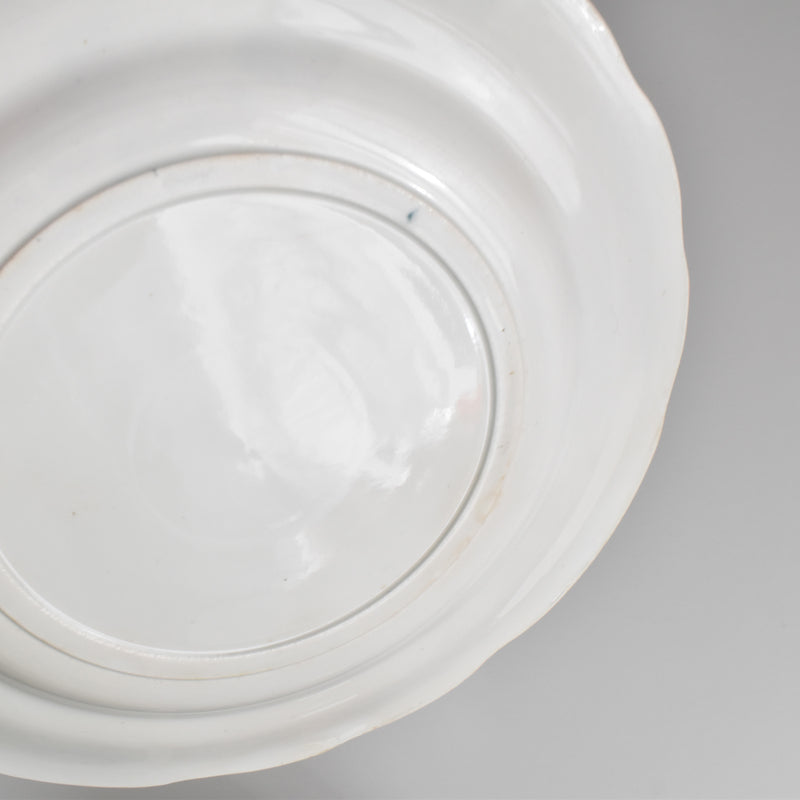 Antique Dessert Plate, Clairefontaine Tableaux Rustiques 1. La Lessive