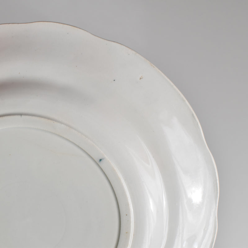 Antique Dessert Plate, Clairefontaine Tableaux Rustiques 1. La Lessive