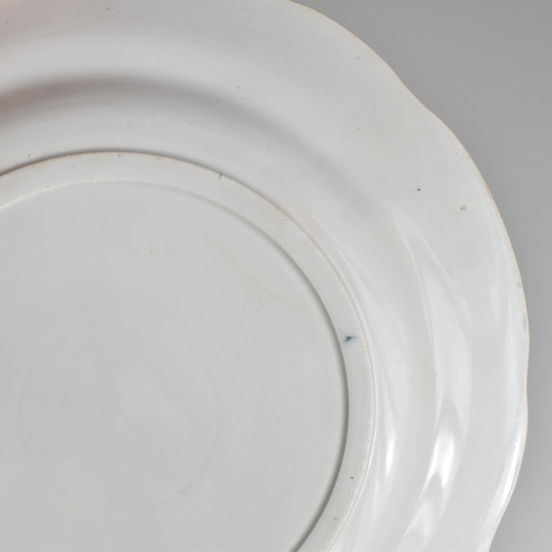 Antique Dessert Plate, Clairefontaine Tableaux Rustiques 1. La Lessive