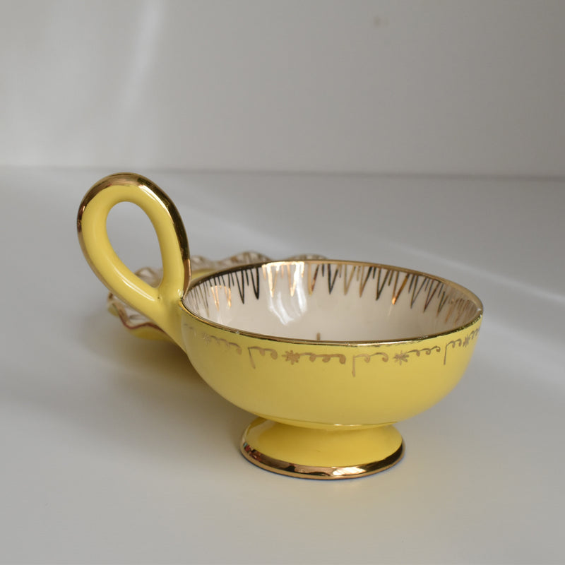 ヴィンテージコーヒーカップ＆ソーサー ア.ドラサンヴァル イェロー