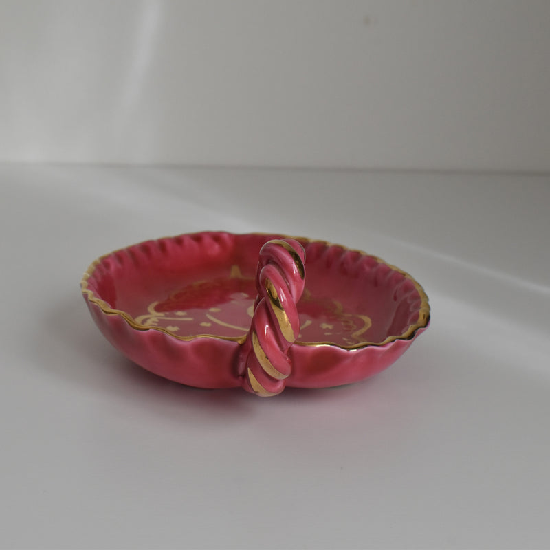 ヴィンテージリーフプレート ア.ドラサンヴァル ピンク