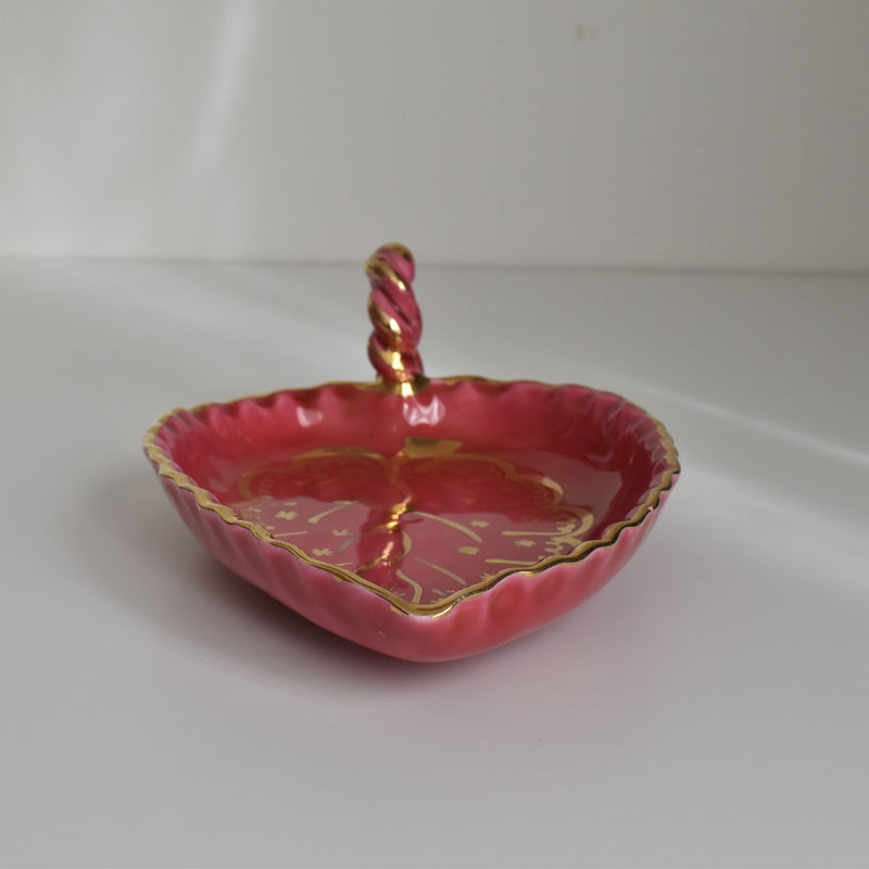 ヴィンテージリーフプレート ア.ドラサンヴァル ピンク