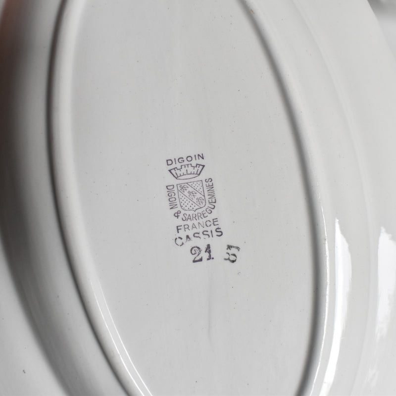 Vintage Raviere Digoin & Sarreguemines Cassis B