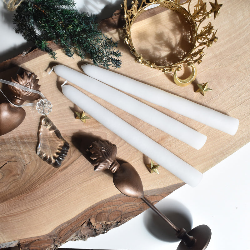 シエルジュコニック　（テーパーキャンドル）　20cm Blanc（ホワイト）