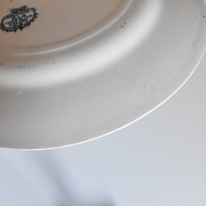 Antique dessert plate, Sarreguemines, Directoire A