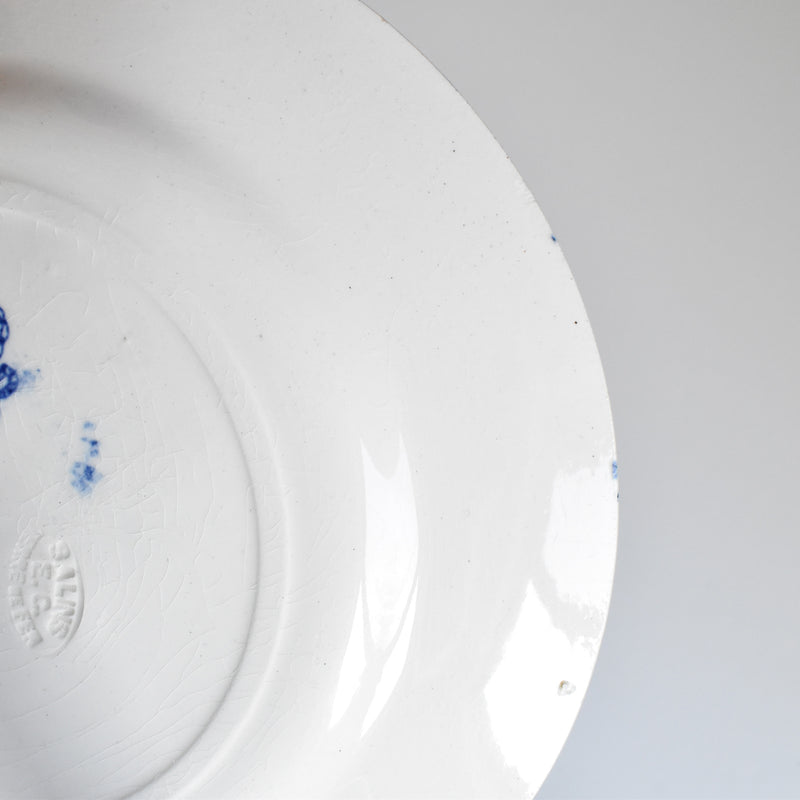 Antique dessert plate, Sarreguemines, Directoire A
