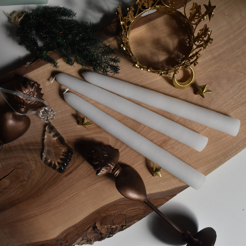 シエルジュコニック　（テーパーキャンドル）　20cm Blanc（ホワイト）