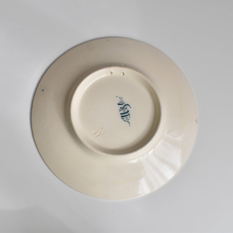 Antique Decorative Plate U&C Sarreguemines "Abricotier"