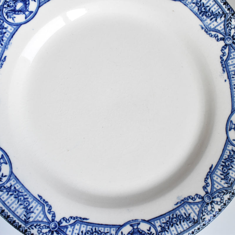 Antique dessert plate, Sarreguemines, Directoire A