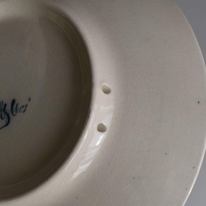 Antique Decorative Plate U&C Sarreguemines "Abricotier"