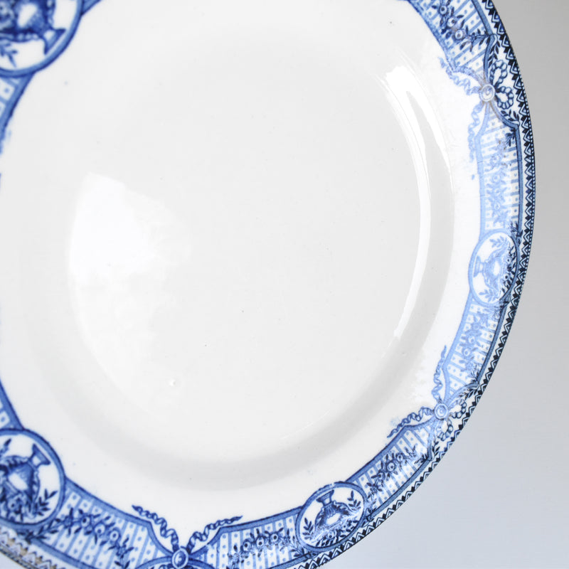Antique dessert plate, Sarreguemines, Directoire A