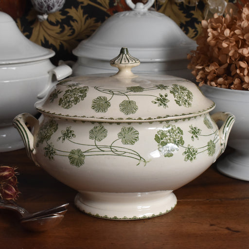 フランス雑貨☆サルグミンヌ ゼラニウム コンポティエ(直径22cm)