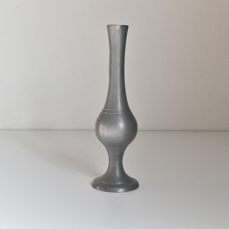 Vintage Pewter Single-Flower Vase A.P.E France