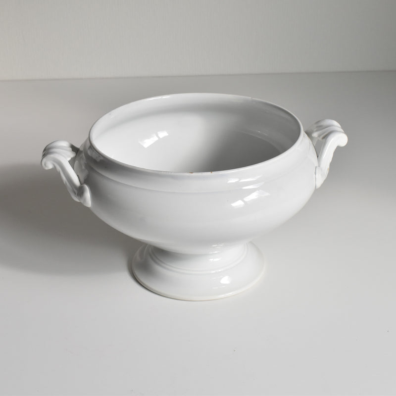 Antique Tureen, LM&Cie Creil Montereau, Blanc (lid missing)