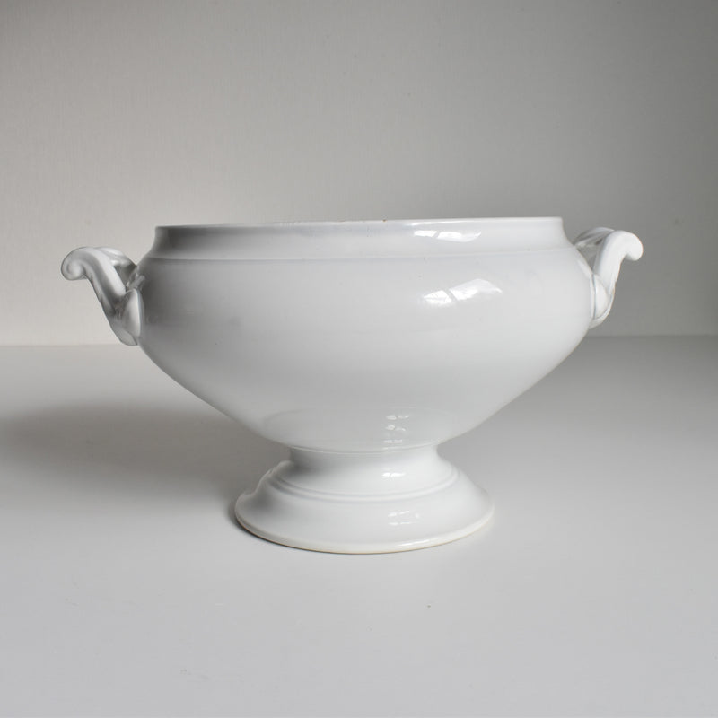 Antique Tureen, LM&Cie Creil Montereau, Blanc (lid missing)