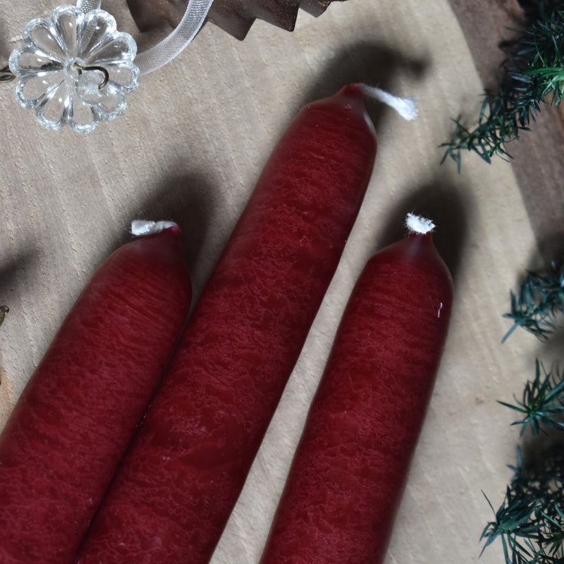 シエルジュコニック　（テーパーキャンドル）　20cm Bordeaux（ボルドー）