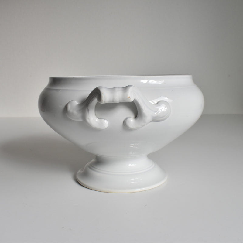 Antique Tureen, LM&Cie Creil Montereau, Blanc (lid missing)