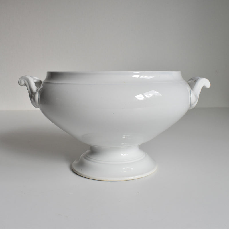Antique Tureen, LM&Cie Creil Montereau, Blanc (lid missing)
