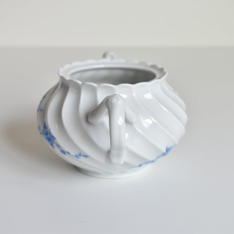 Vintage Sugar Bowl Limoges Haviland Cerisier Bleu