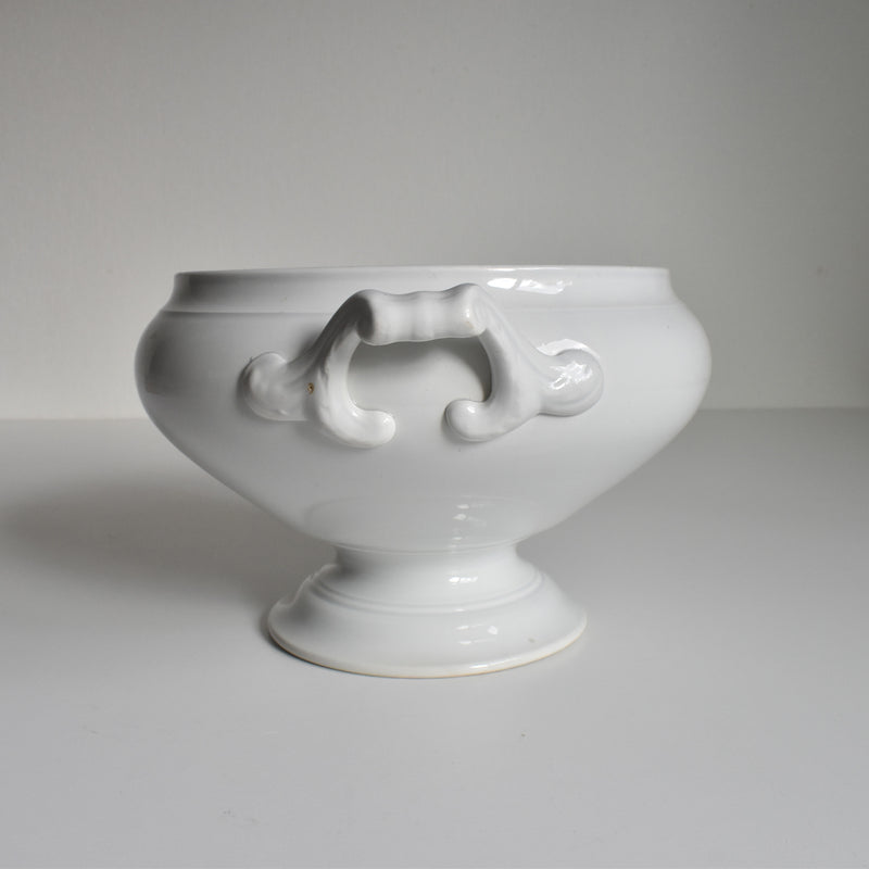 Antique Tureen, LM&Cie Creil Montereau, Blanc (lid missing)