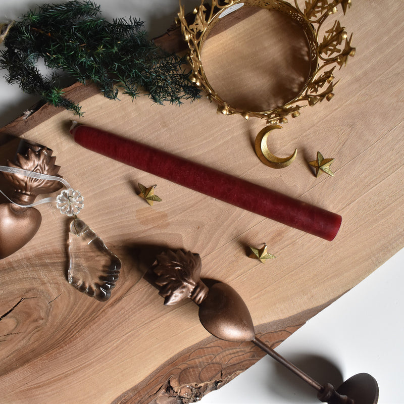 シエルジュコニック　（テーパーキャンドル）　20cm Bordeaux（ボルドー）