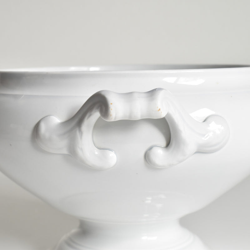 Antique Tureen, LM&Cie Creil Montereau, Blanc (lid missing)
