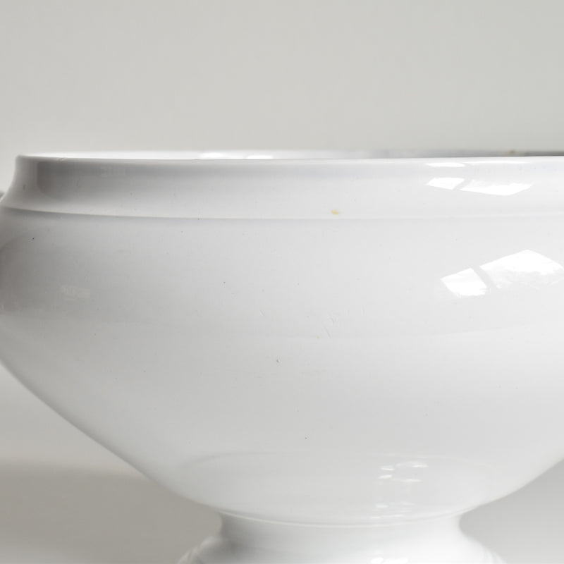 Antique Tureen, LM&Cie Creil Montereau, Blanc (lid missing)