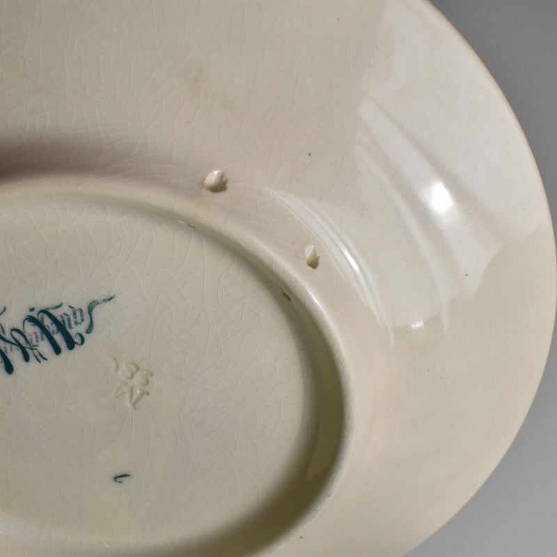 Antique Decorative Plate U&C Sarreguemines Pêcher