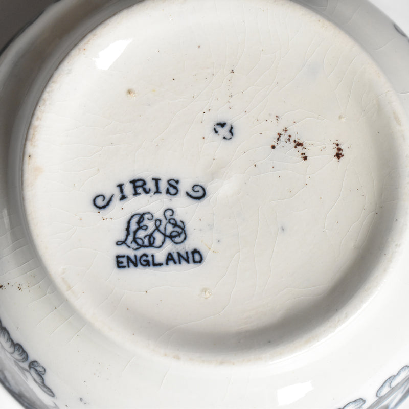 アンティークソープディッシュ LE&S ENGLAND Iris