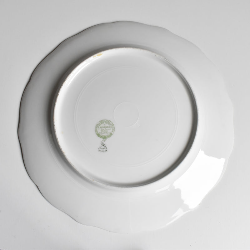 Antique Plate Limoges Charles Ahrenfeldt Emile Bourgeois A