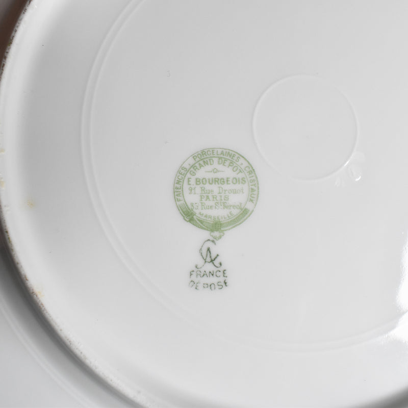 Antique Plate Limoges Charles Ahrenfeldt Emile Bourgeois A