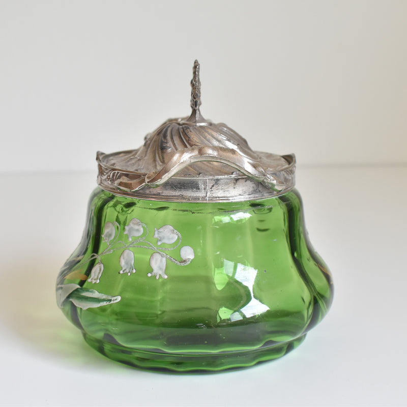Antique Biscuit Jar, Muguet