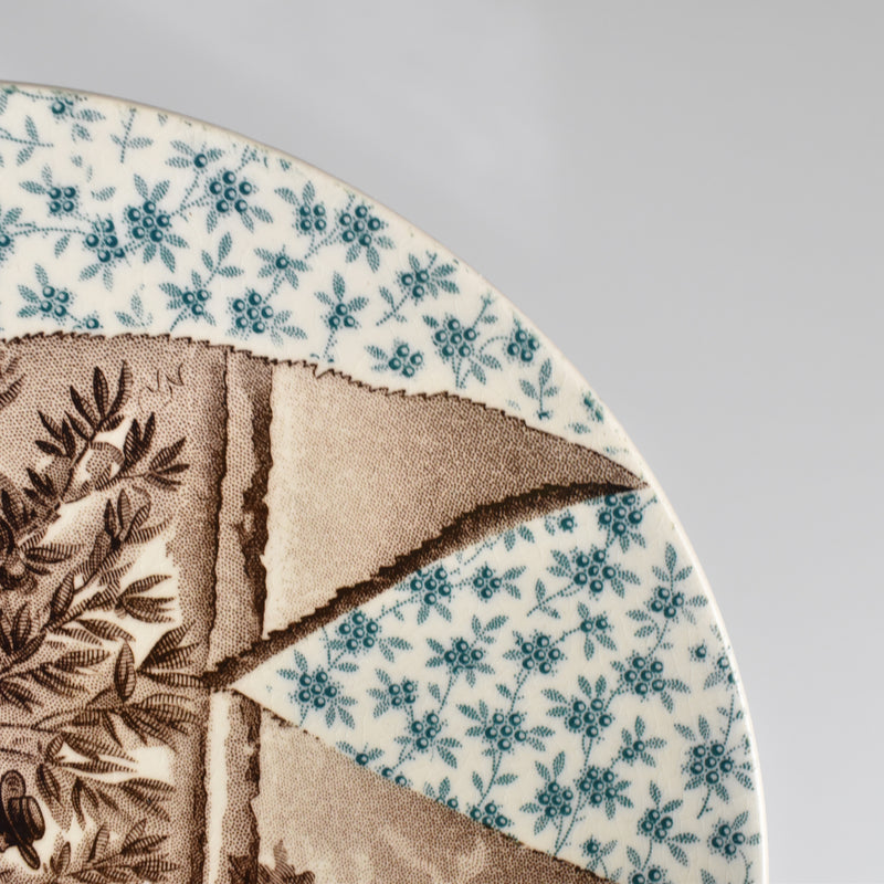 Antique Decorative Plate U&C Sarreguemines Pêcher