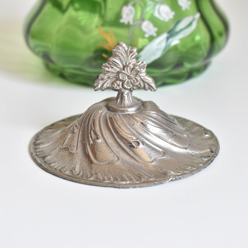 Antique Biscuit Jar, Muguet