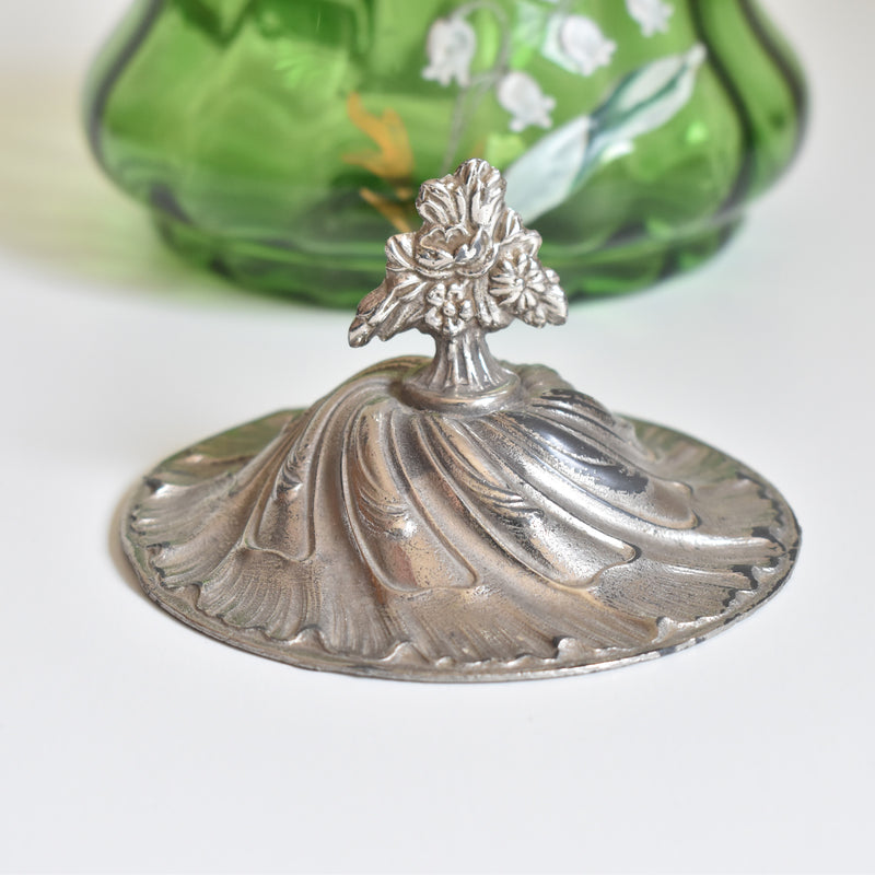 Antique Biscuit Jar, Muguet