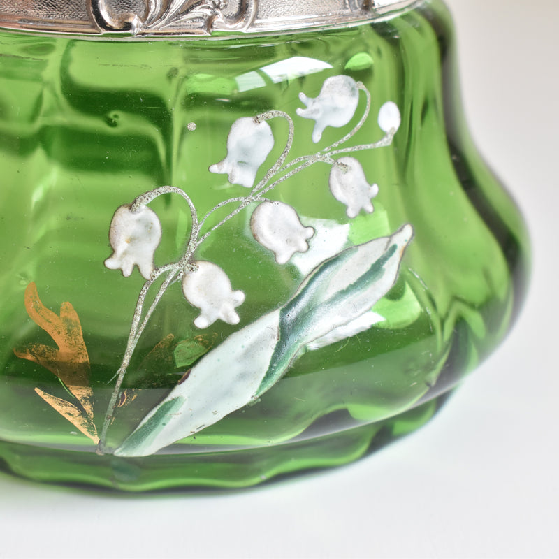 Antique Biscuit Jar, Muguet