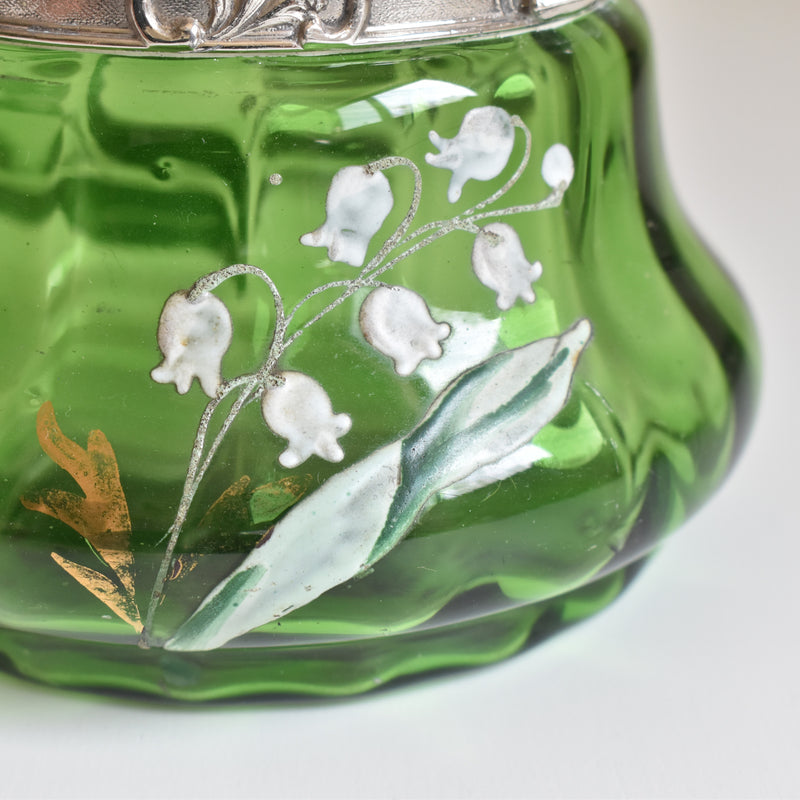 Antique Biscuit Jar, Muguet