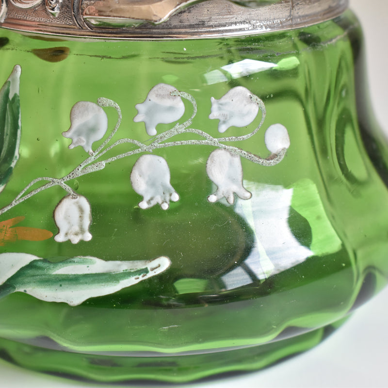 Antique Biscuit Jar, Muguet
