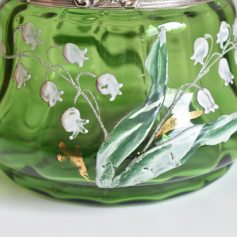 Antique Biscuit Jar, Muguet