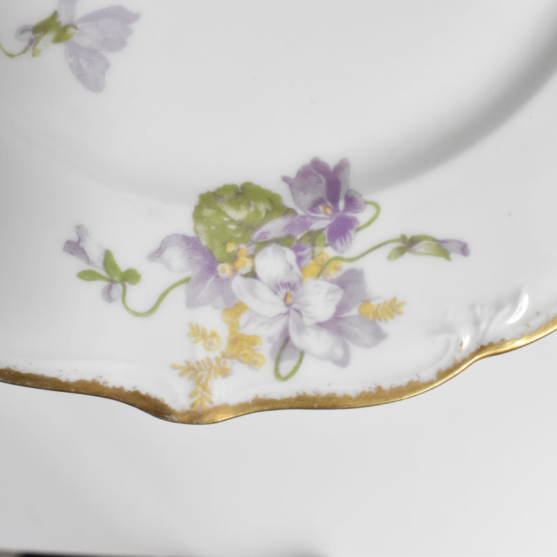 Antique Plate Limoges Charles Ahrenfeldt Emile Bourgeois A