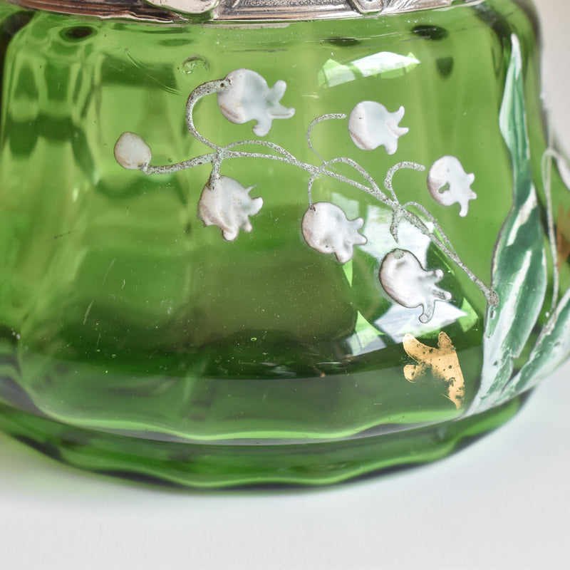 Antique Biscuit Jar, Muguet