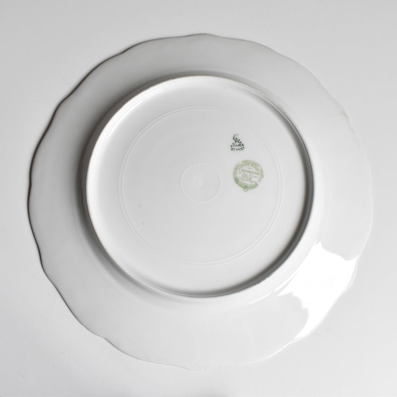 Antique plate Limoges Charles Ahrenfeldt Emile Bourgeois B