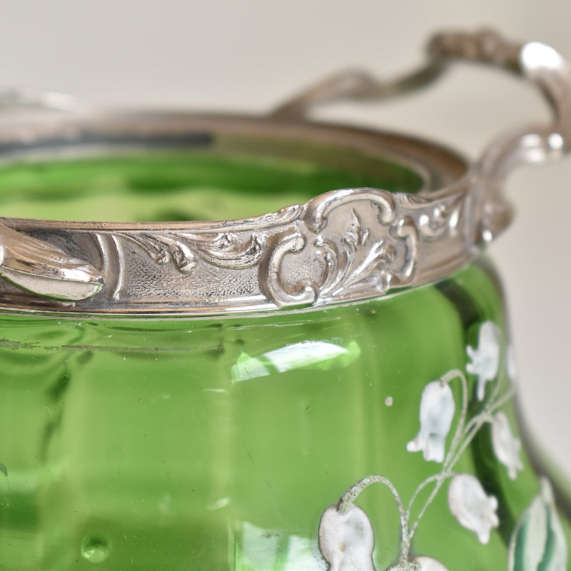 Antique Biscuit Jar, Muguet