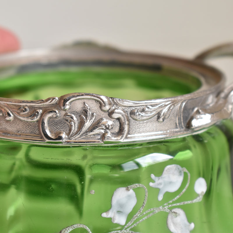 Antique Biscuit Jar, Muguet