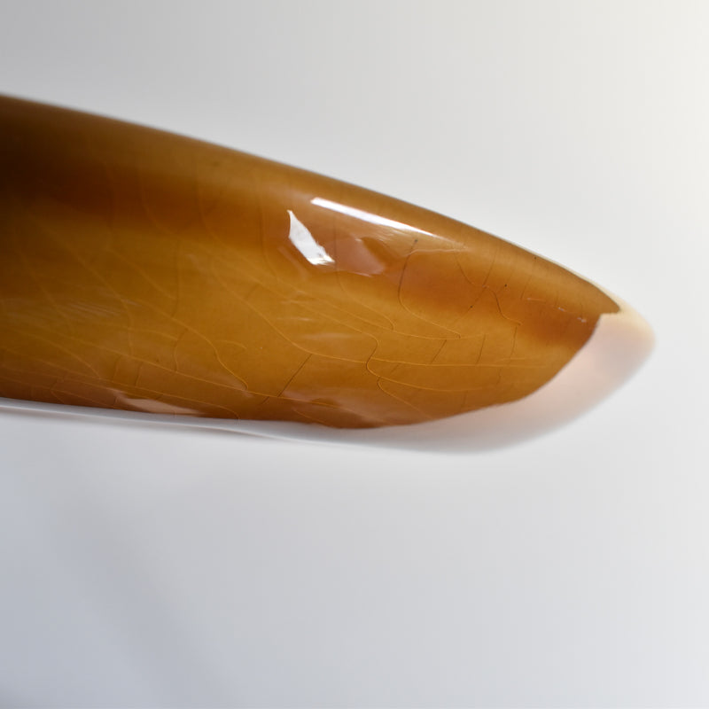 ヴィンテージフォンデュプレート ロンシャン ブラウン F