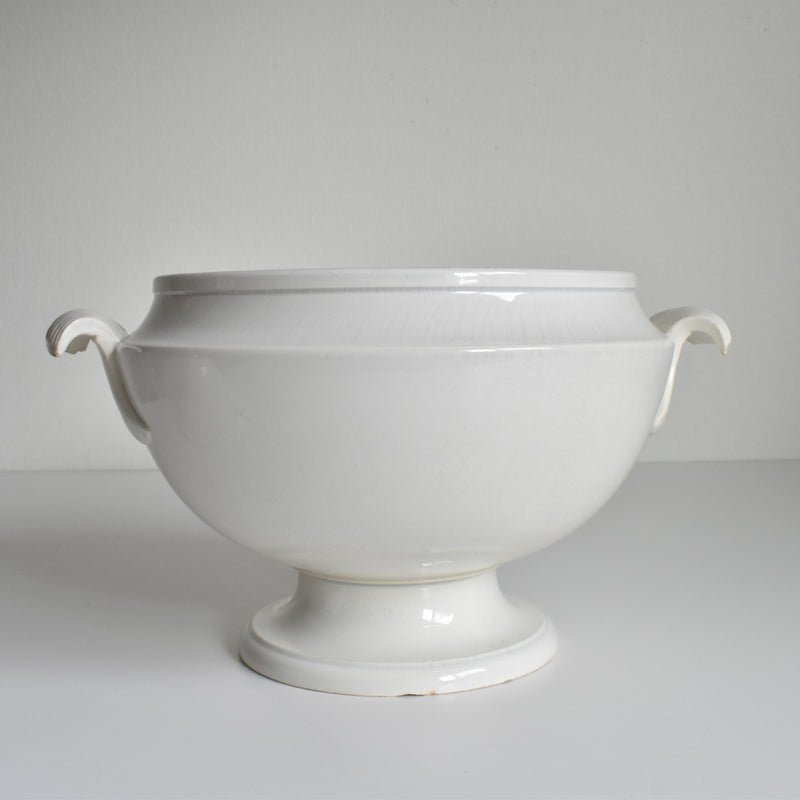 Antique Soup Tureen - LM&Cie Creil Montereau Blanc