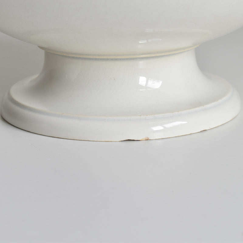 Antique Soup Tureen - LM&Cie Creil Montereau Blanc
