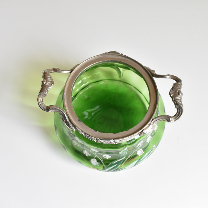 Antique Biscuit Jar, Muguet