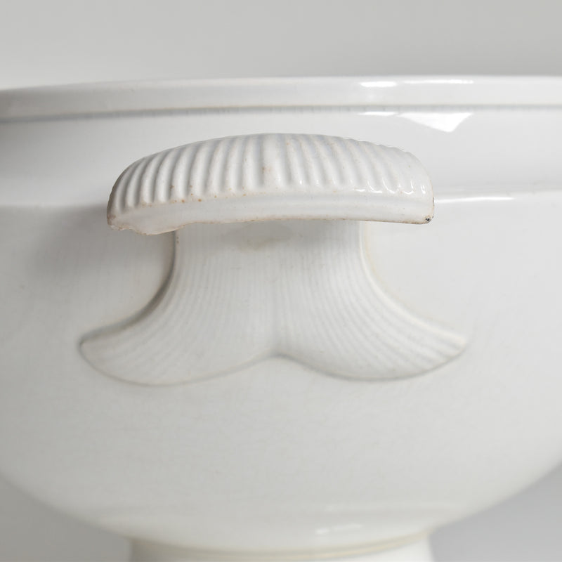 Antique Soup Tureen - LM&Cie Creil Montereau Blanc